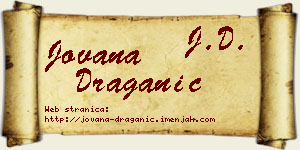 Jovana Draganić vizit kartica